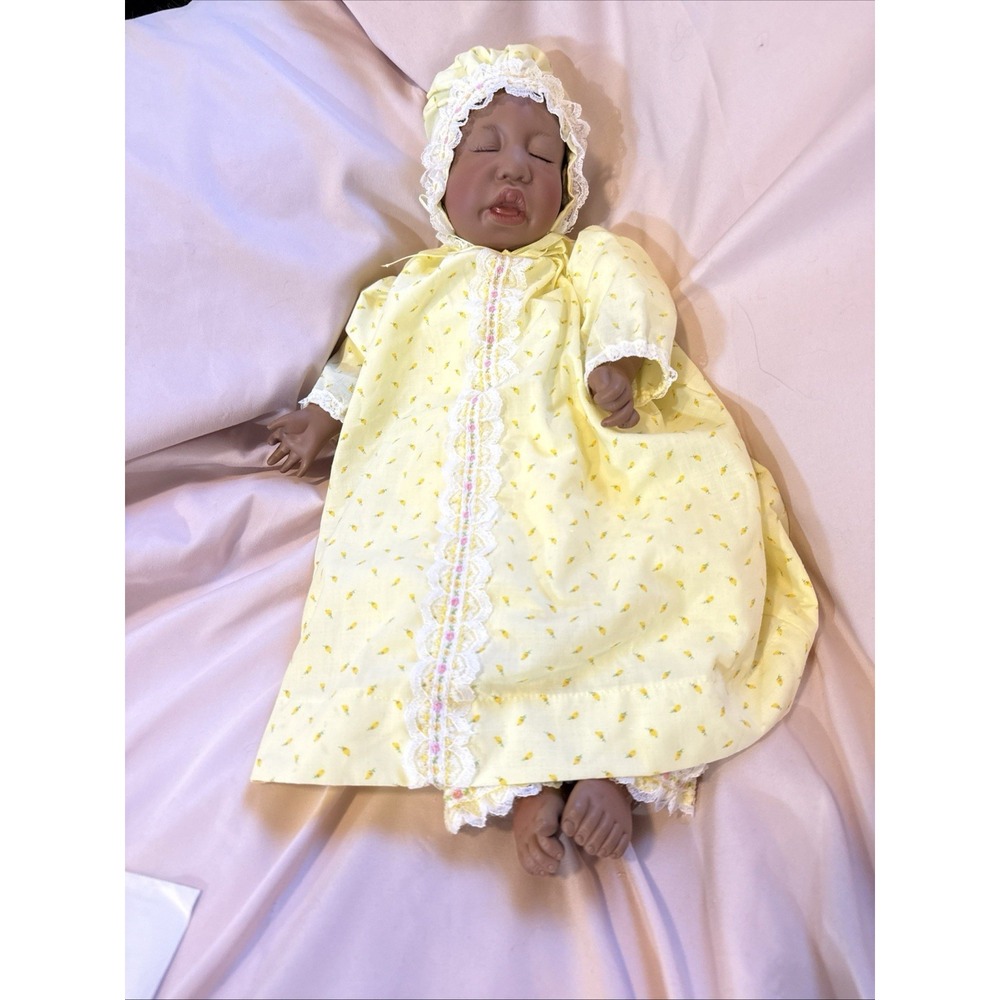 Lee Middleton Dear One African Am. Doll Newborn Baby Signed Numbered 1488, 1985